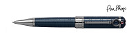 Mont Blanc Writers Limited Edition 2021 Blue Precious Resin / Platinum Coated Balpennen